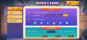 Refer And Earn In Rummy Boow Apk Game